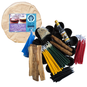 Zeremonial-Set IXCACAO + echte Feuerzeremoniematerialien